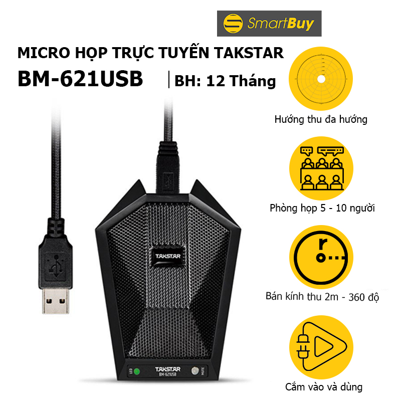 Mic đa hướng Takstar BM-621USB - Hàng chính hãng