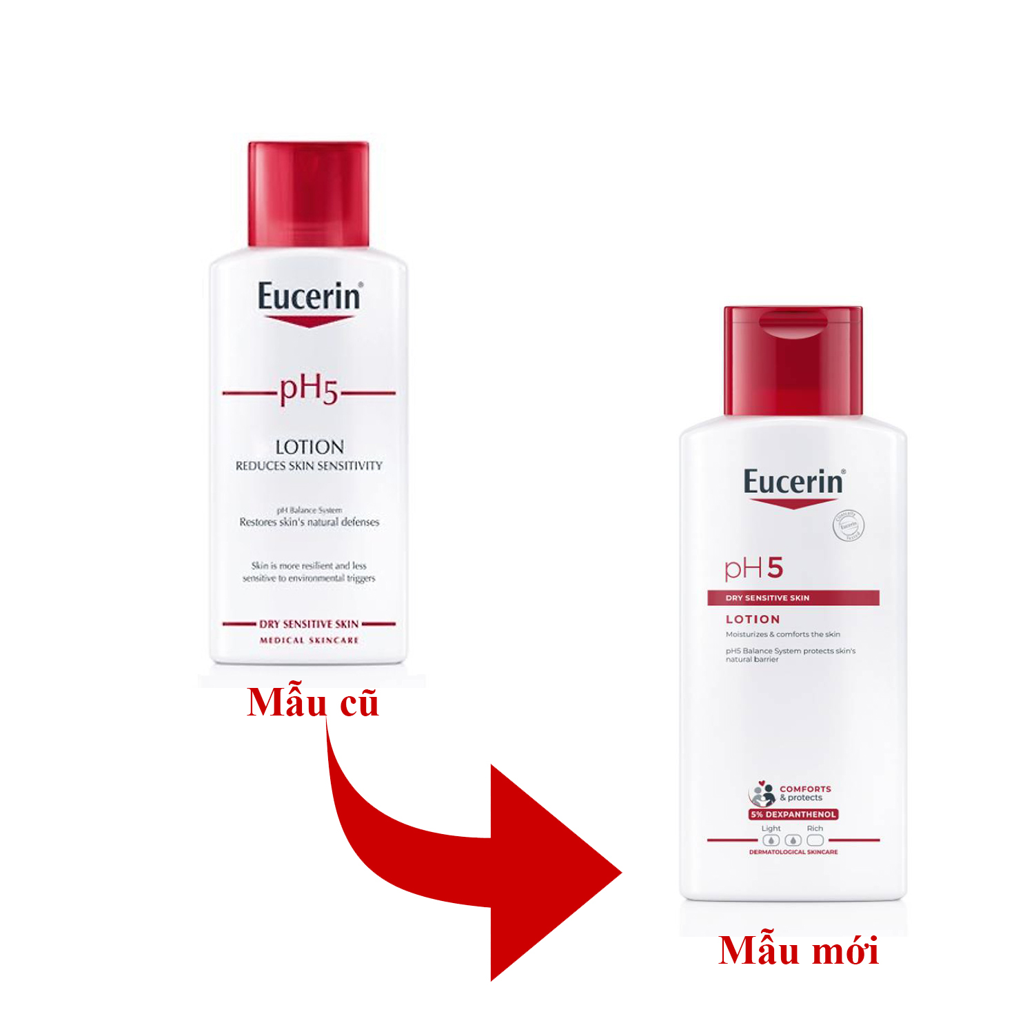 Sữa dưỡng thể pH5 Lotion dành cho da nhạy cảm Eucerin pH5 Lotion 250ml