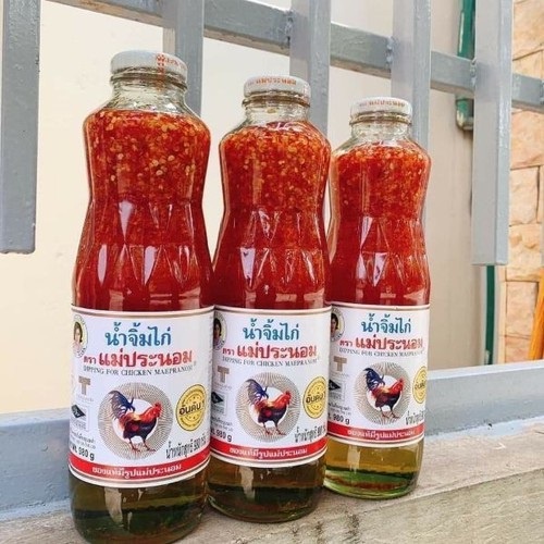 Nước Sốt Chua Ngọt Con Gà, Nước Sốt Thái Lan Chai Lớn 980G