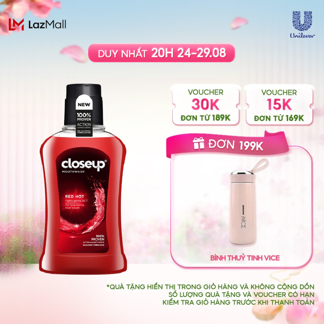 Nước súc miệng CloseUp Red Hot 300ml