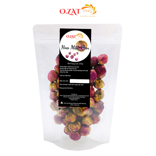 Trà Hoa Mẫu Đơn sấy khô O.ZAT 100g – nguyên liệu detox