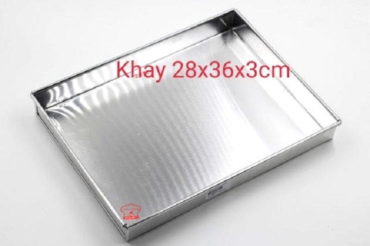 Khay nhôm gia công chữ nhật/ khay bông lan cuộn 283 cm