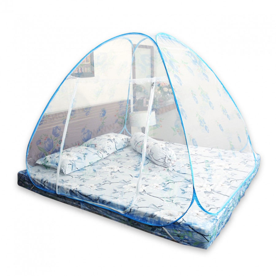 [HCM]MÙNG TỰ BUNG ĐỈNH CHÓP IN HOA VẢI TUYNH LOẠI 1 SIZE KING 1M8X2M SƯ DỤNG ĐƯỢC CHO TẤT CẢ CÁC LOẠI GIƯỜNG Happy Family mart {{Tmark}}