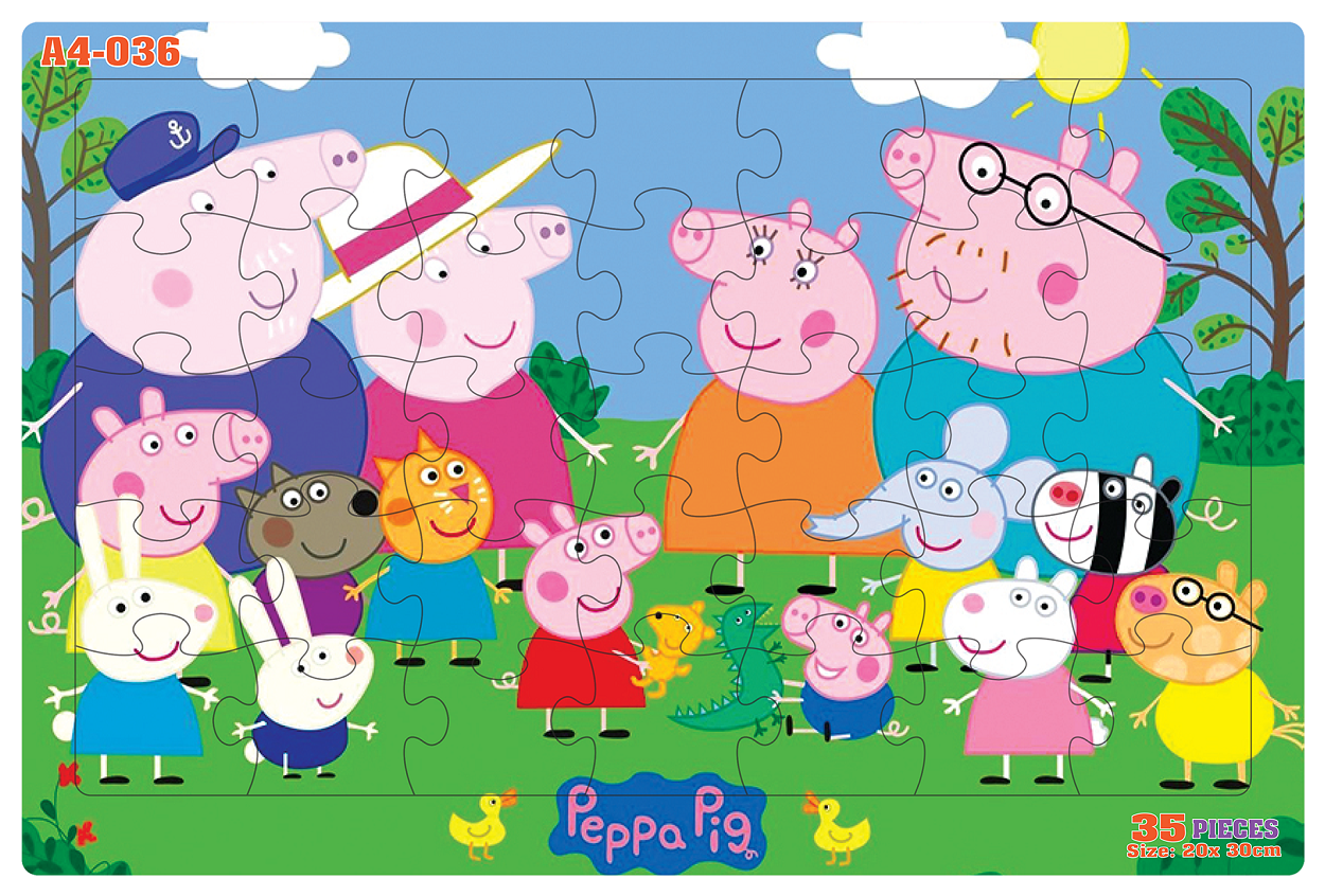 Bộ ghép hình bảng 35 mảnh - Peppa Pig & Family