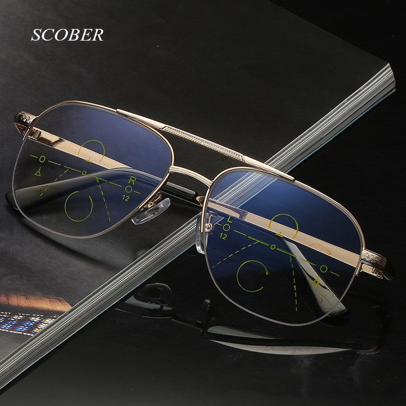 R chống-màu Xanh tiến bộ đa ổ Kính đọc sách người đàn ông thông minh Zoom Kính đọc sách phụ nữ xa gần Sight presbyopic eyewearhot