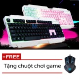 Bàn phím led chơi game có dây ancom gl g888 + tặng 1 chuột chơi game
