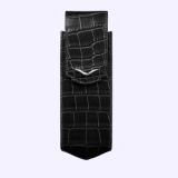 Bao da cho Vertu Signature S da cá sấu logo mạ vàng 18k