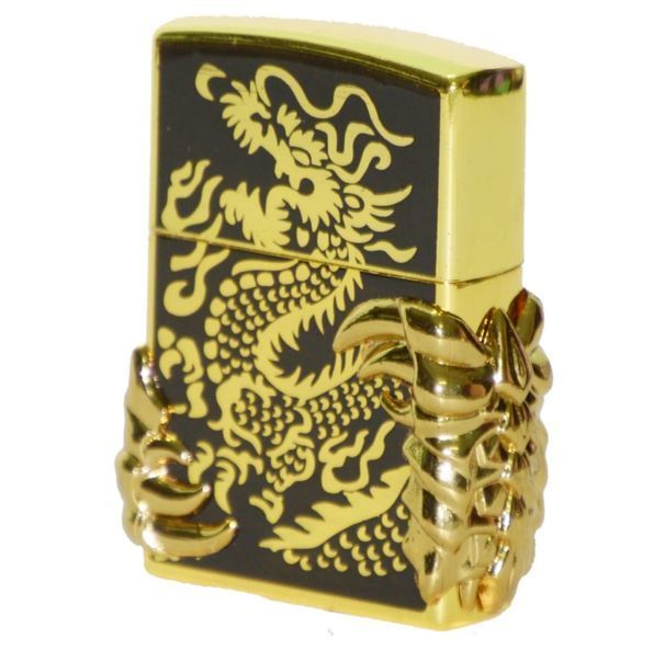 Hộp Quẹt Bật Lửa Gas Đá Móng Rồng Lửa Ngọn Nhiều Màu