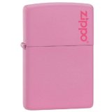 Bật Lửa Zippo Pink Matte With Logo