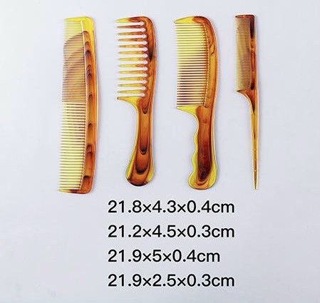 Combo 4 Cây Gương Lược Chải Tóc Nam Nữ Lược Chải Tóc Gia Đình Cao Cấp Sang Trọng