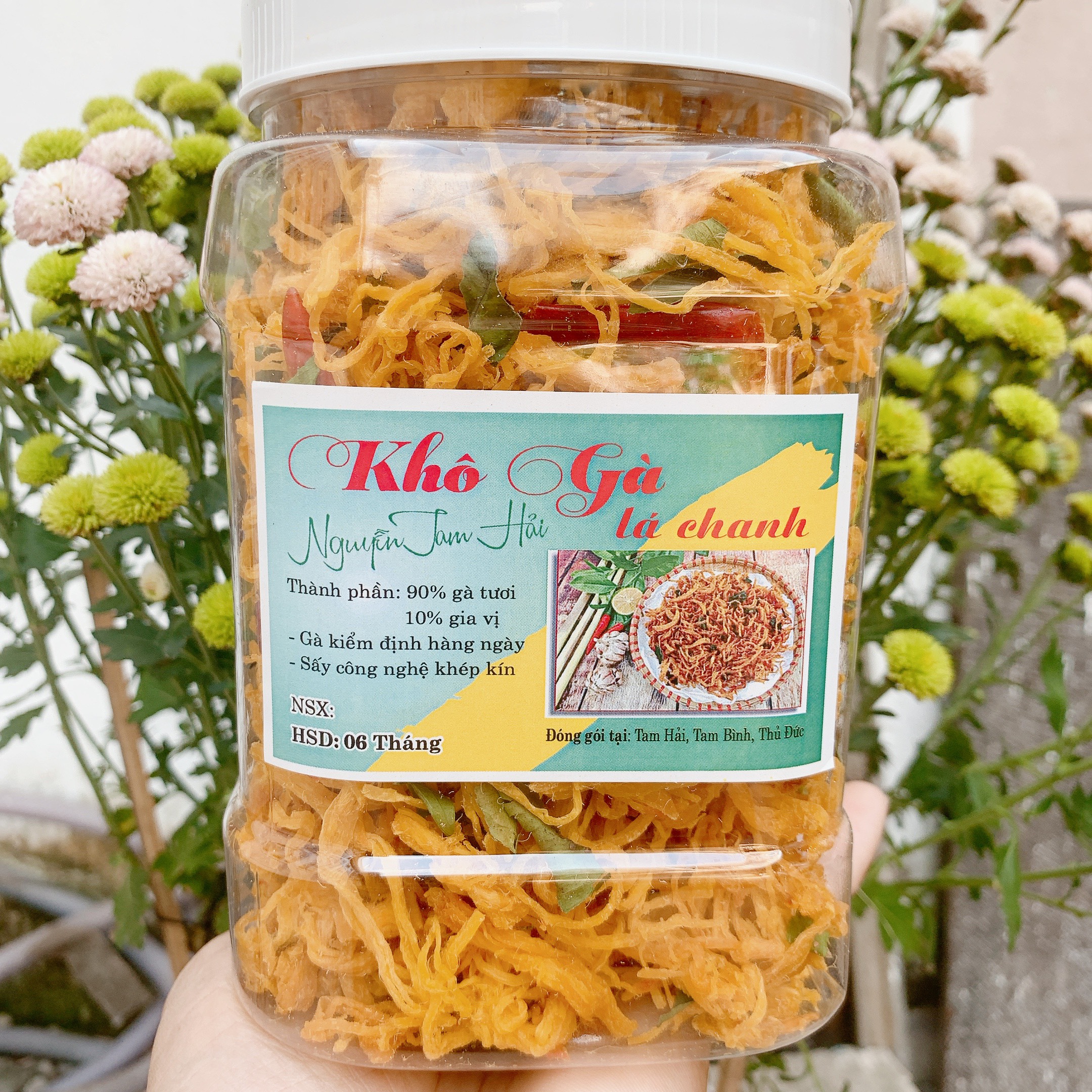 1kg khô gà lá chanh loại 1 ngon đạt chuẩn atvstp
