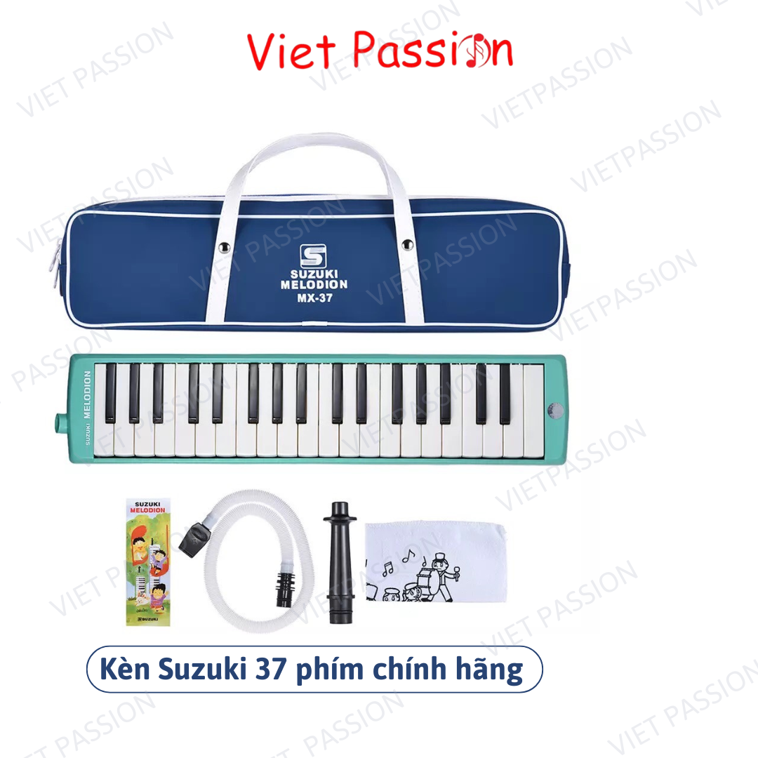 Kèn Melodion Suzuki 37 phím MX-37D Melodica 32 phím STUDY-32D MX-32D Pianica Hộp Nhựa Cứng Chính Hãng Viet Pasion