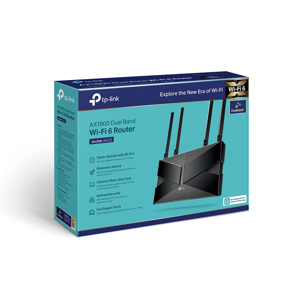 Bộ phát wifi 6 tp-link archer ax23 ax1800mbps