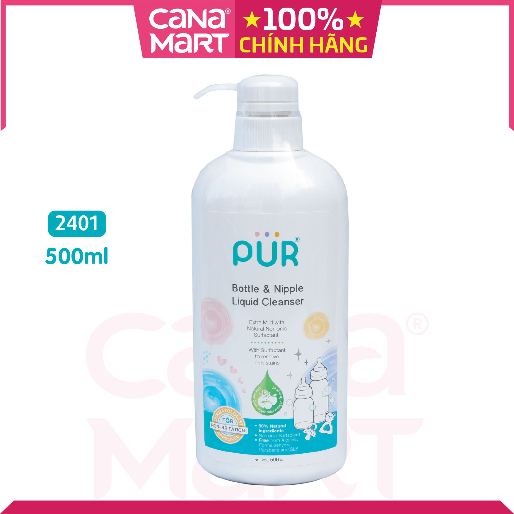 Nước rửa bình sữa Pur 500ml