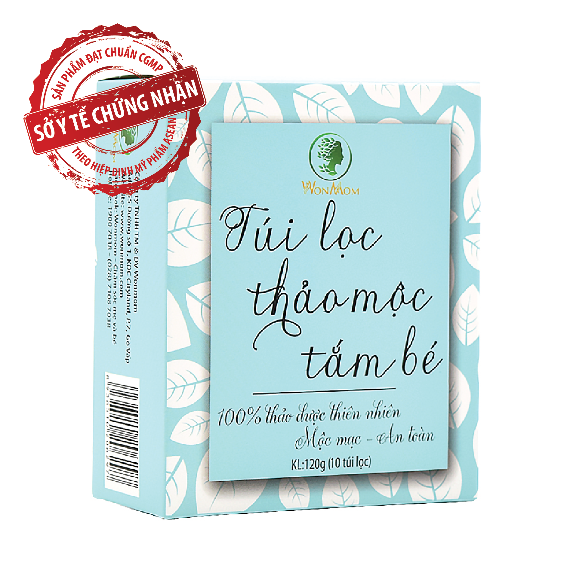 Túi lọc thảo mộc tắm bé Wonmom 200g
