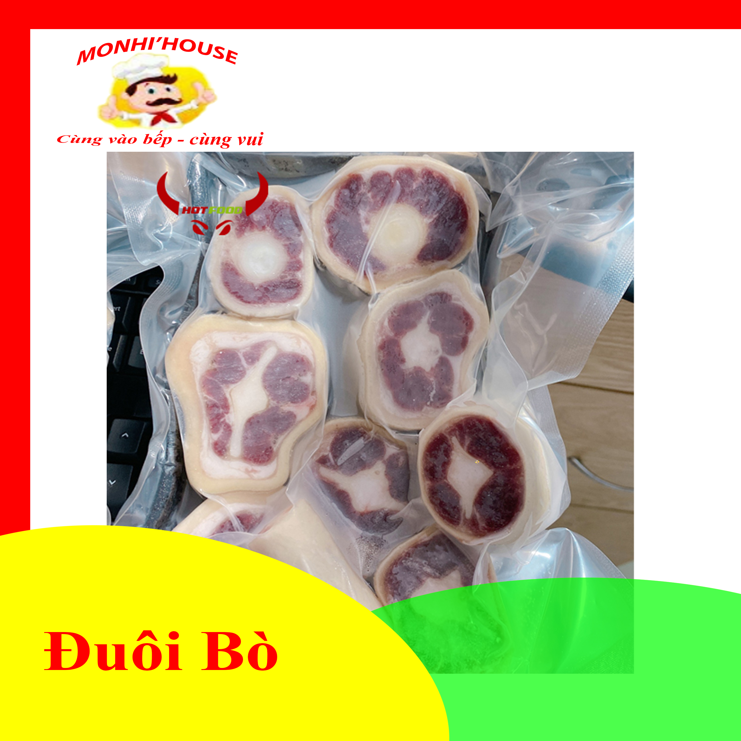 1Kg đuôi bò cắt sẵn loại ngon (ship HCM)