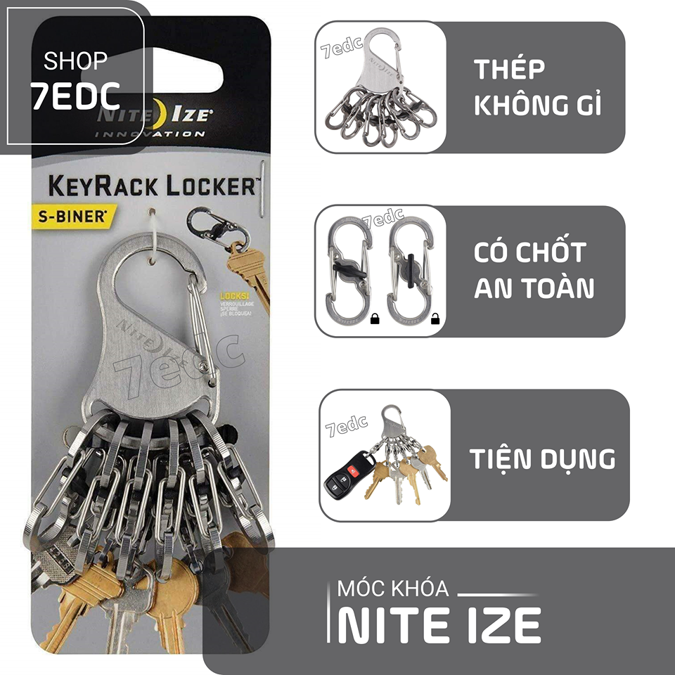 Bộ móc khóa nite ize klk-11-r3