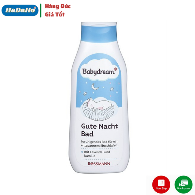 Sữa tắm gội babydream nội địa đức- sữa tắm cho bé ngủ ngon 500ml
