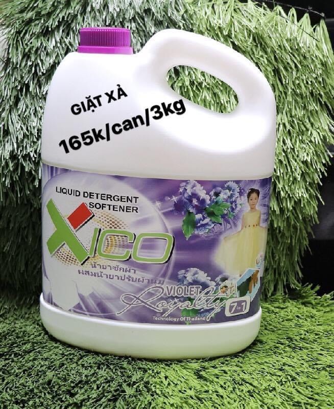 [HCM]Nước Giặt Xả  Thơm Hiệu XICO 3000g Màu Tím ( nguyên liệu Thái Lan)
