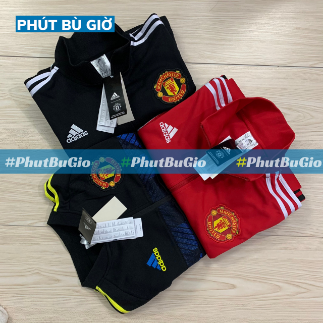 Bộ quần áo bóng đá/ đá banh manutd/ mu chất polyester chuẩn thi đấu mùa 2021 - phút bù giờ sports