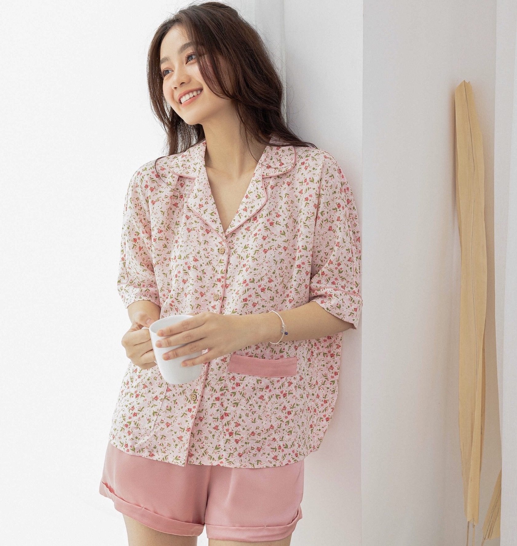 Đồ bộ piijama phom cánh dơi darling pink py set