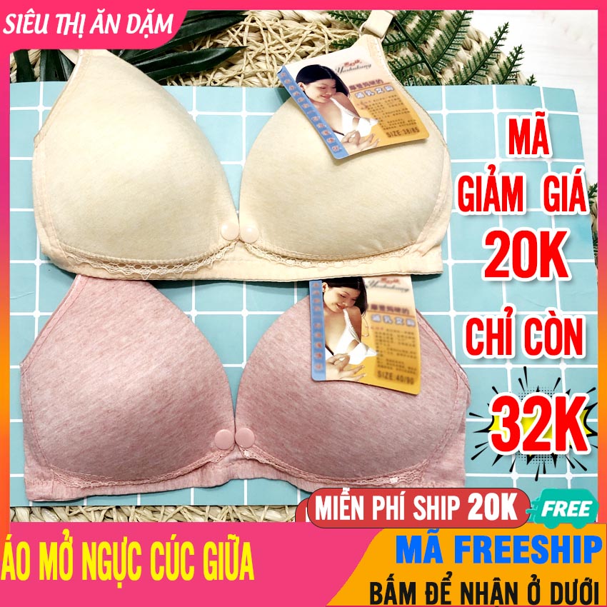 Áo Ngực Áo Lót Cúc Giữa Cho Con Bú Chống Chảy Xệ, Mềm Mại, Thoáng Mát, Chất Cao Cấp - Áo Ngực Bầu, Áo Lót Cho Bé Bú, Áo Lót Cho Bà Bầu, Áo Ngực Cho Con Bú Chống Chảy Xệ, Ao Lot Bau, Ao Lot Cho Con Bu - Ao Lot Cuc Giua
