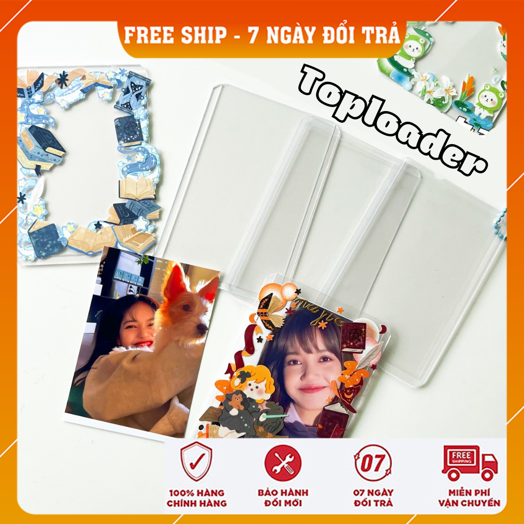 Toploader đựng card nhét ảnh thần tượng kích thước A7 và B8