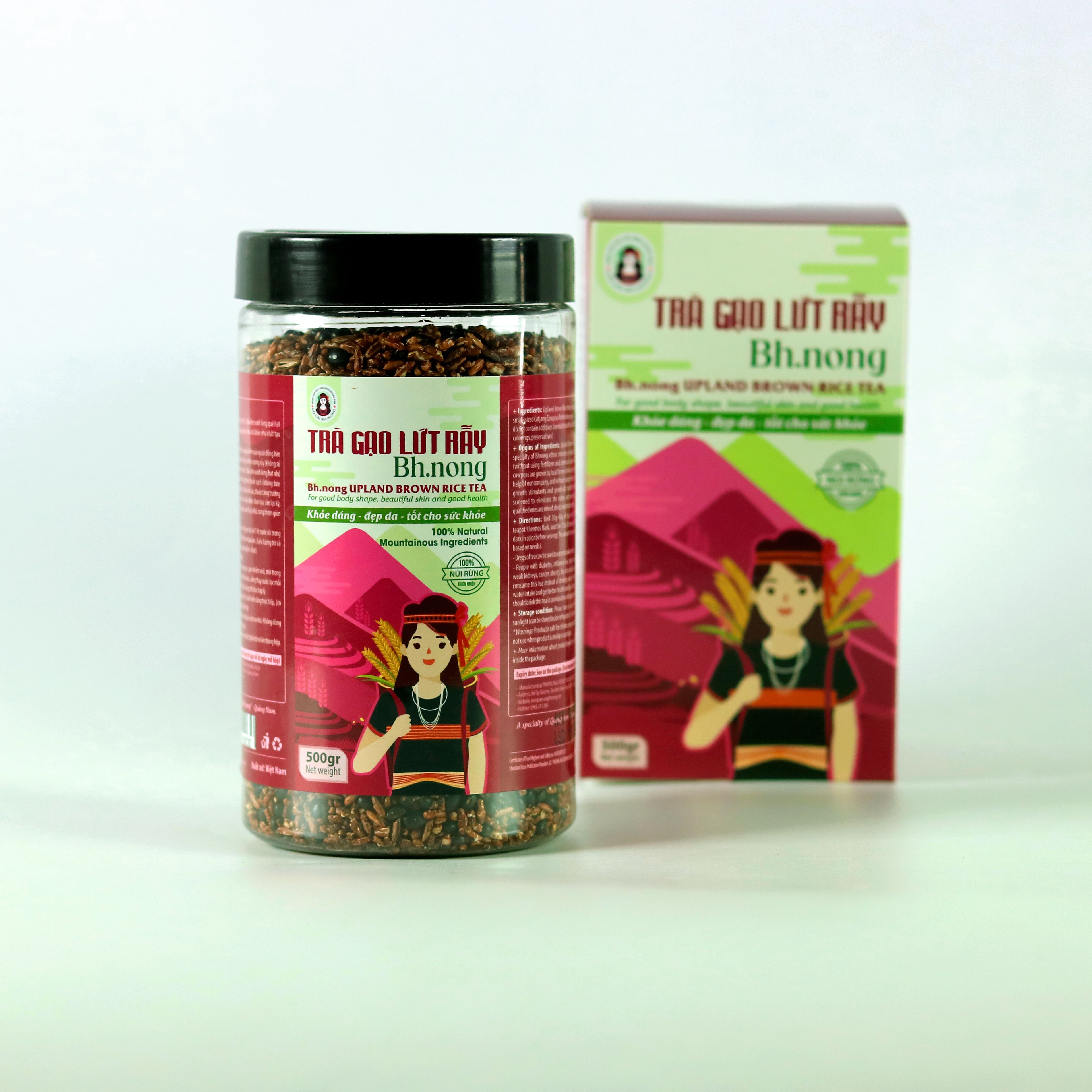Trà lứt rẫy đậu đen xanh lòng rang mộc