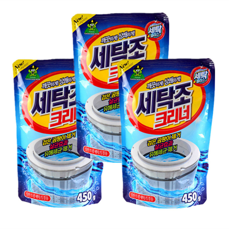 GIAO HỎA TỐC Bột tẩy lồng máy giặt ngang và đứng siêu sạch Hàn Quốc 450gram