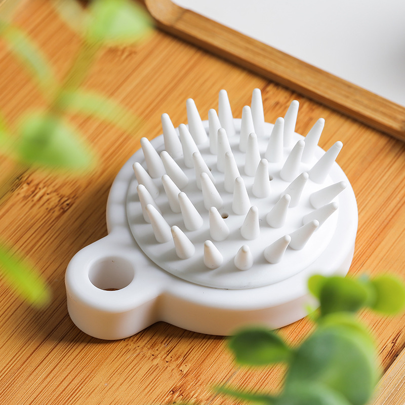 Lược gội đầu silicone MUJI Nhật Bản mát xa massage da đầu, chống rối tóc, giảm rụng tóc, kích thích mọc tóc - Bàn chải silicon cọ rửa cơ thể khi tắm