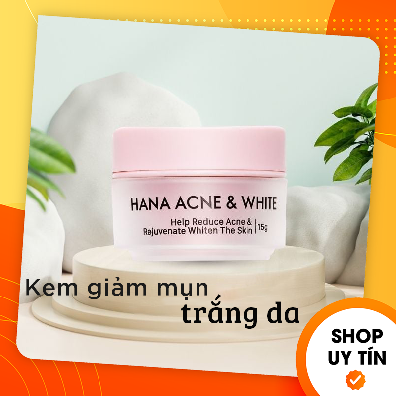 Kem giảm mụn trắng da Hana Acne & White Mini Hanayuki