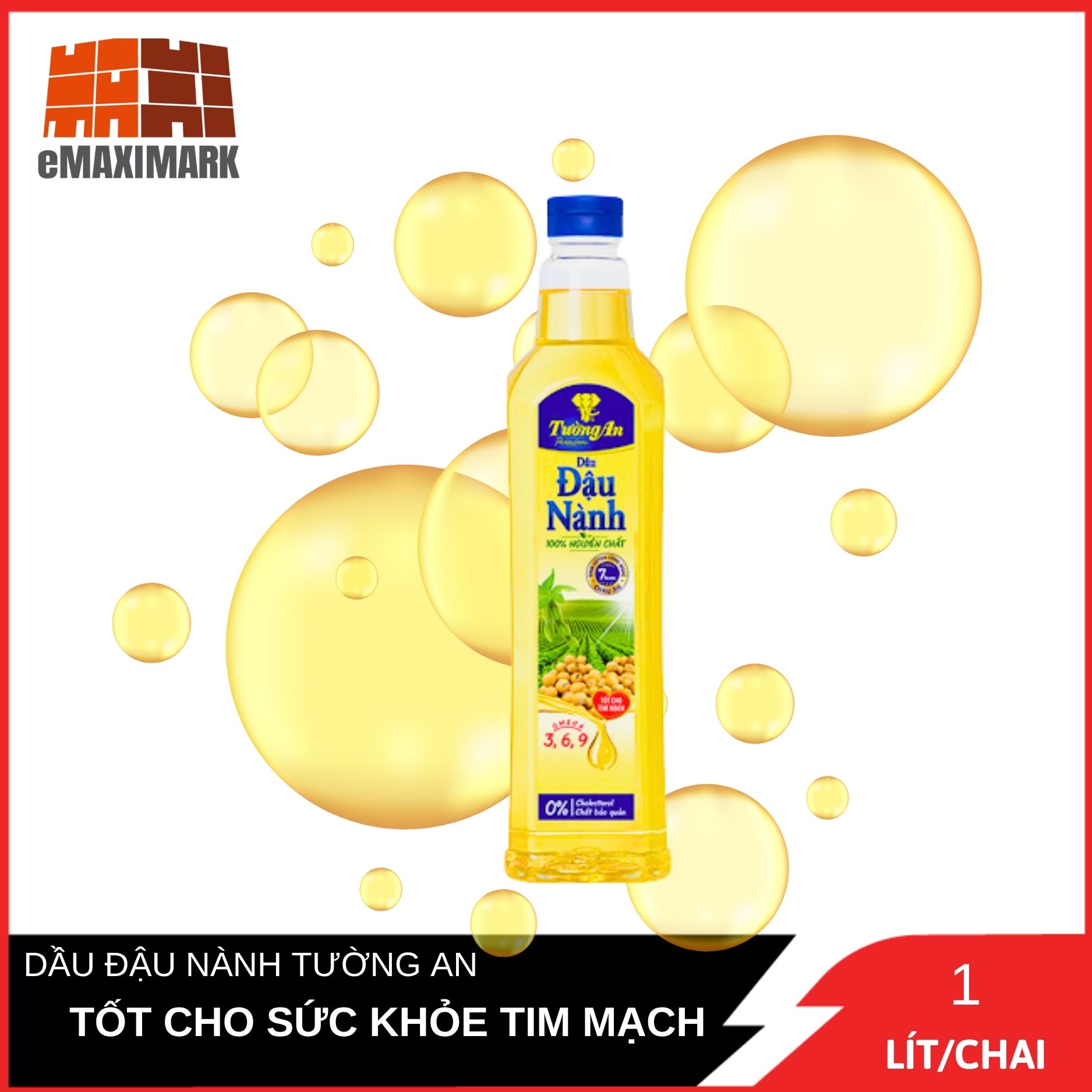 DẦU ĐẬU NÀNH TƯỜNG AN CHAI 1 LÍT