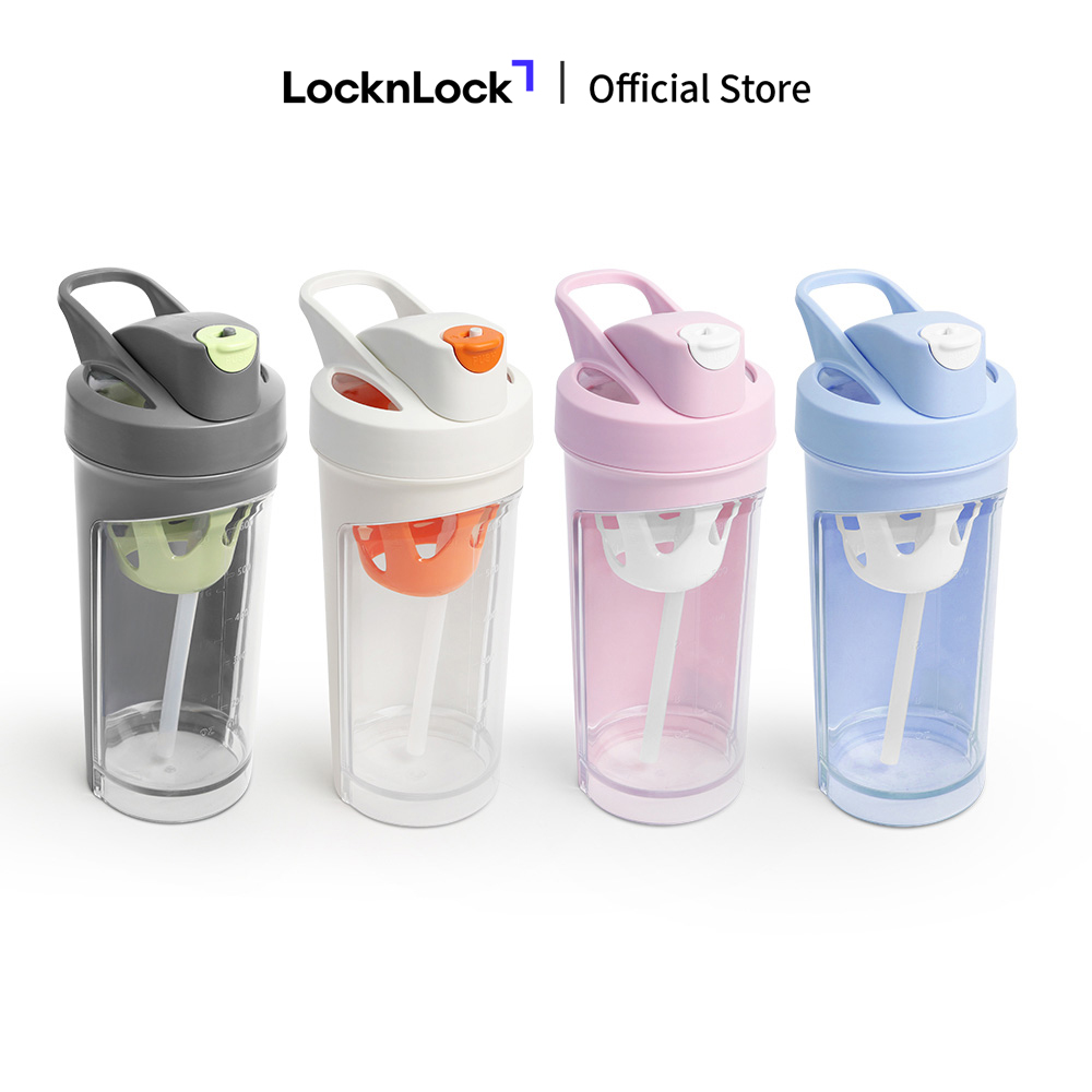 Bình nước nhựa LocknLock 3S bottle 780ml có ống hút và lưới khuấy ABF865