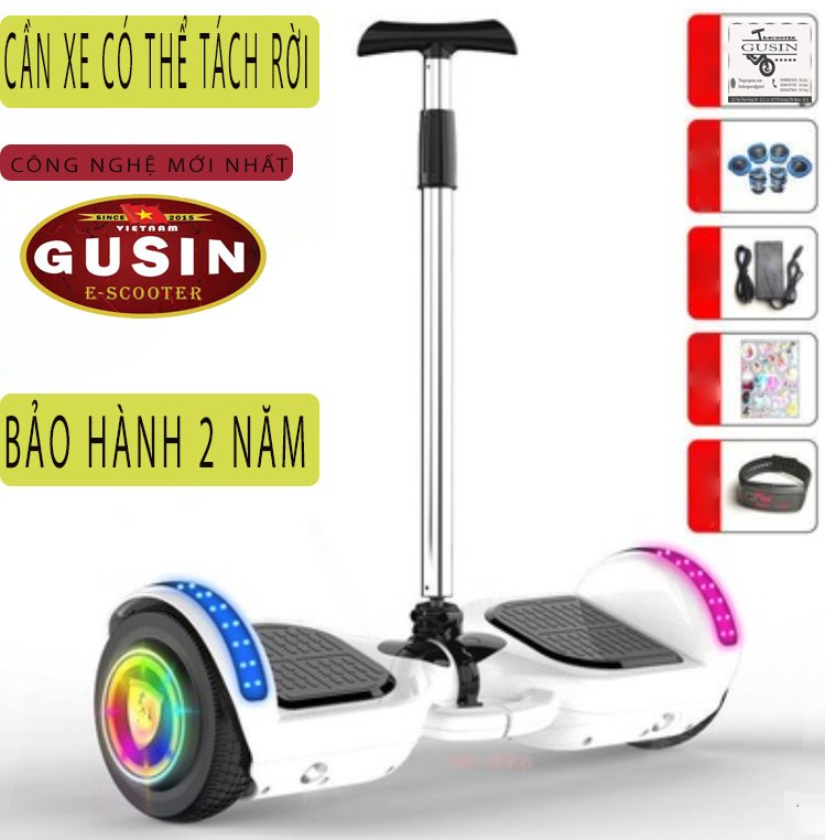 [HCM]Xe điện cân Bằng 6.5Inch Màu Trắng / GuSin /  bảo hành 2 năm Chính Hảng