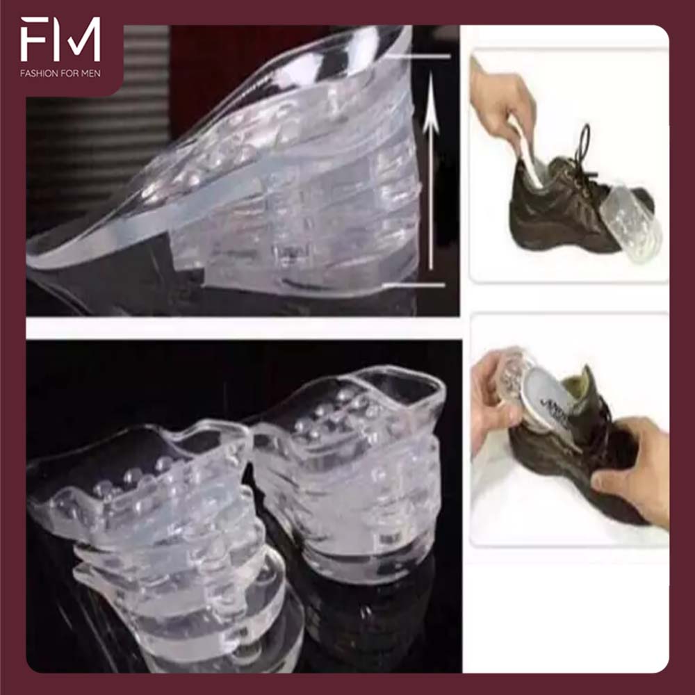 Combo 10 miếng độn lót giày tăng chiều cao màu trong suốt siêu êm ái, thoải mái, tiện lợi – FORMEN SHOP – FMCA036