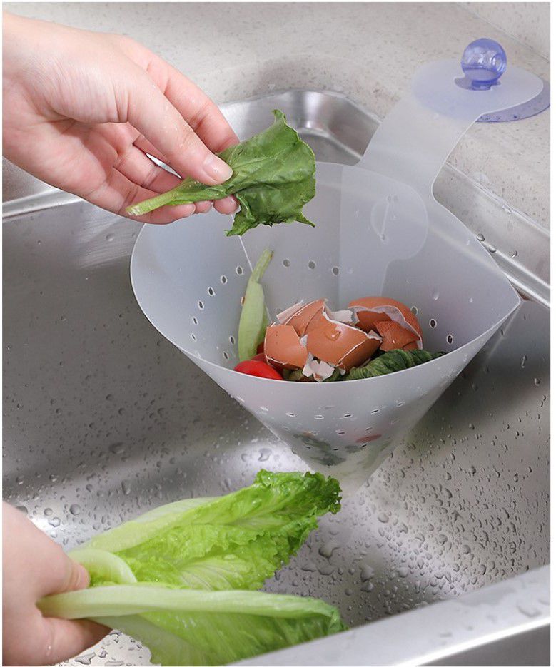 [HCM]ĐỒ LỌC RÁC BỒN RỬA CHÉN DẠNG PHỂU CHẶN RÁC CÓ LỖ THOÁT NƯỚC