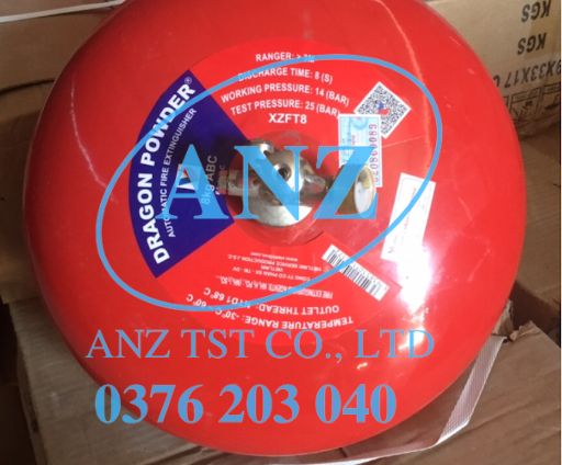 Bình cầu chữa cháy bột abc dragon 6kg- có tem kiểm định