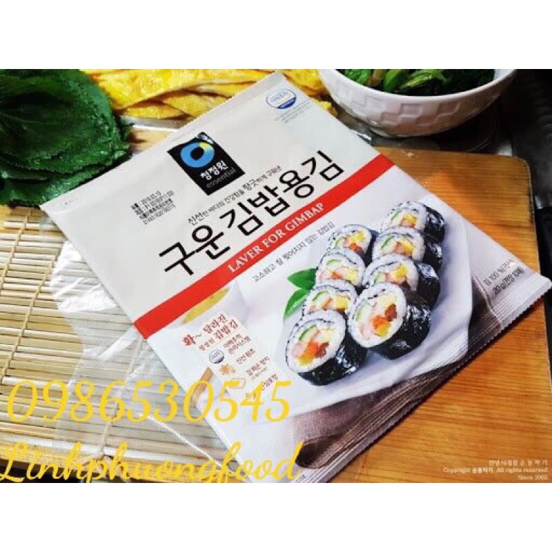Rong Biển Cuộn Cơm( Kimpap Or Sushi) 20G 10 Lá Hàn Quốc