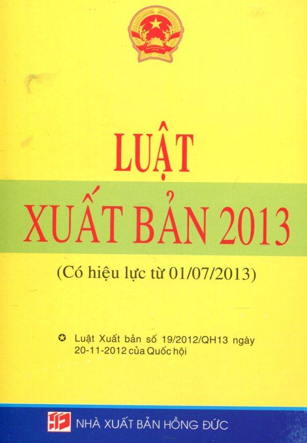 Luật xuất bản 2013