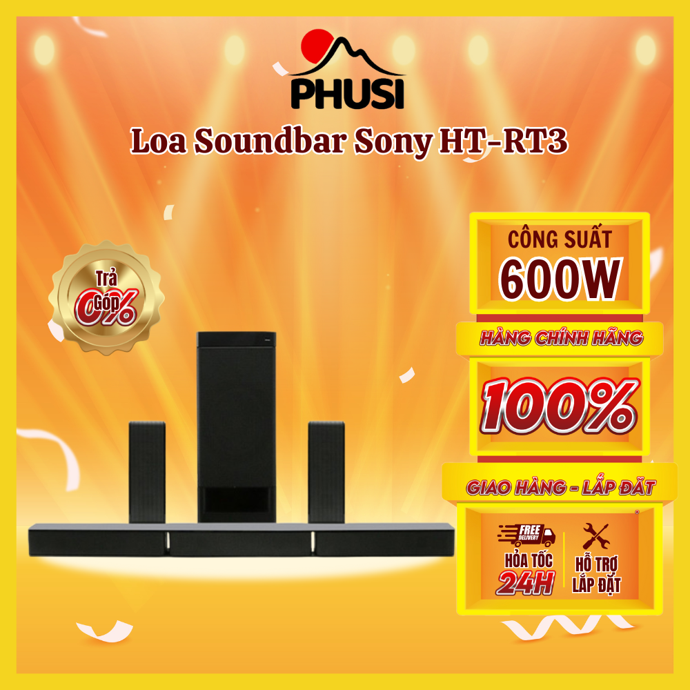 Loa soundbar sony ht-rt3 5.1 ch/ nfc/ bluetooth - hàng chính hãng