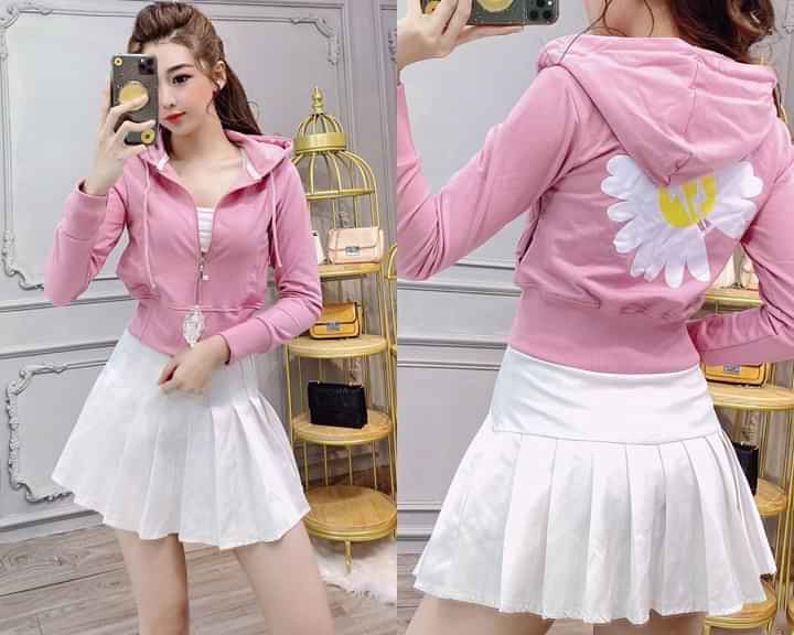 [TT] ÁO KHOÁC CHỐNG NẮNG NỮ THÊU HOA MAI - Áo khoác nữ - Áo khoác thun - Áo khoát nữ - Áo khoác cổ cao - áo khoác da cá lửng - áo khoác nỉ nữ - áo khoác lửng - áo khoác nữ đẹp - áo khoác nữ đen- áo khoát nữ vải