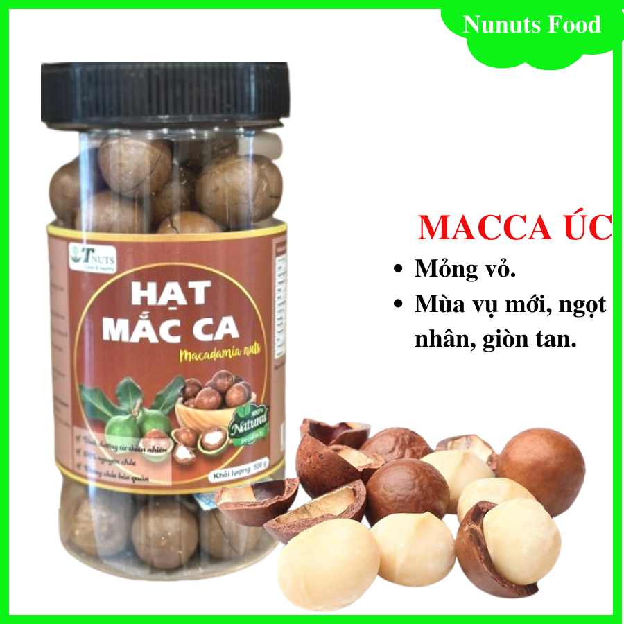 Hạt macca nứt vỏ úc, vỏ mỏng 500g shop Thúy Anh