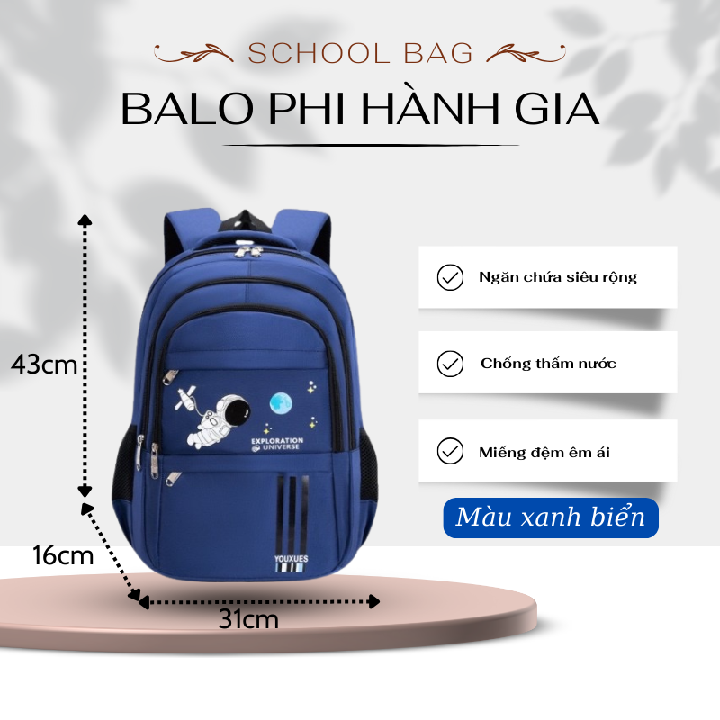 [SẴN HCM] Balo cặp đi học chống gù lưng trẻ em học sinh tiểu học kiểu Hàn Quốc Ba lô cao cấp cho bé trai gái hai màu xanh hồng Có 2 loại màu balo dành cho các bé có 4 loại khác nhau đều chống nước rất tốt dễ lựa