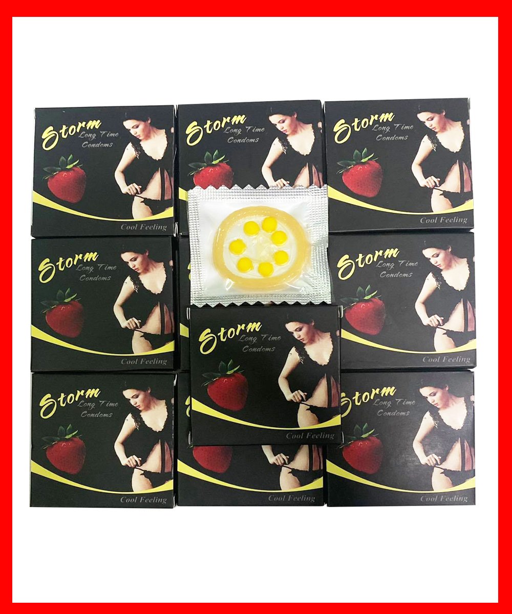 Bộ 10 Bao cao su Storm Thái Lan thiết kế phần đầu 7 bi