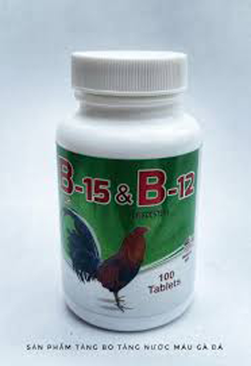 [ Giá rẻ] B15 B12  Nuôi-Cung Cấp Năng Lượng Cho Gà Đá Bo Lớn 100 viên
