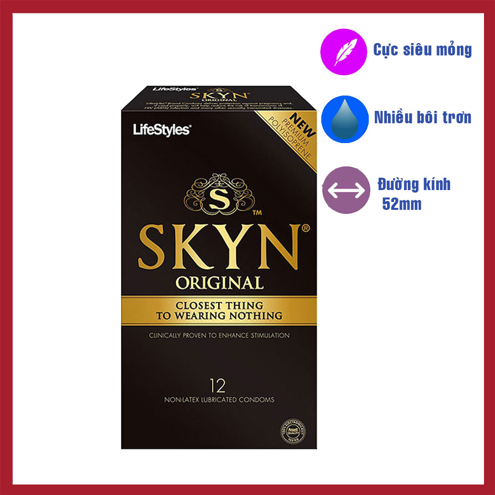 [HCM]Bao cao su cực siêu mỏng Lifestyles Skyn