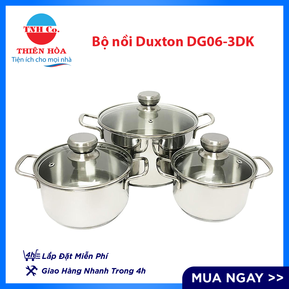 Bộ nồi duxton dg06-3dk