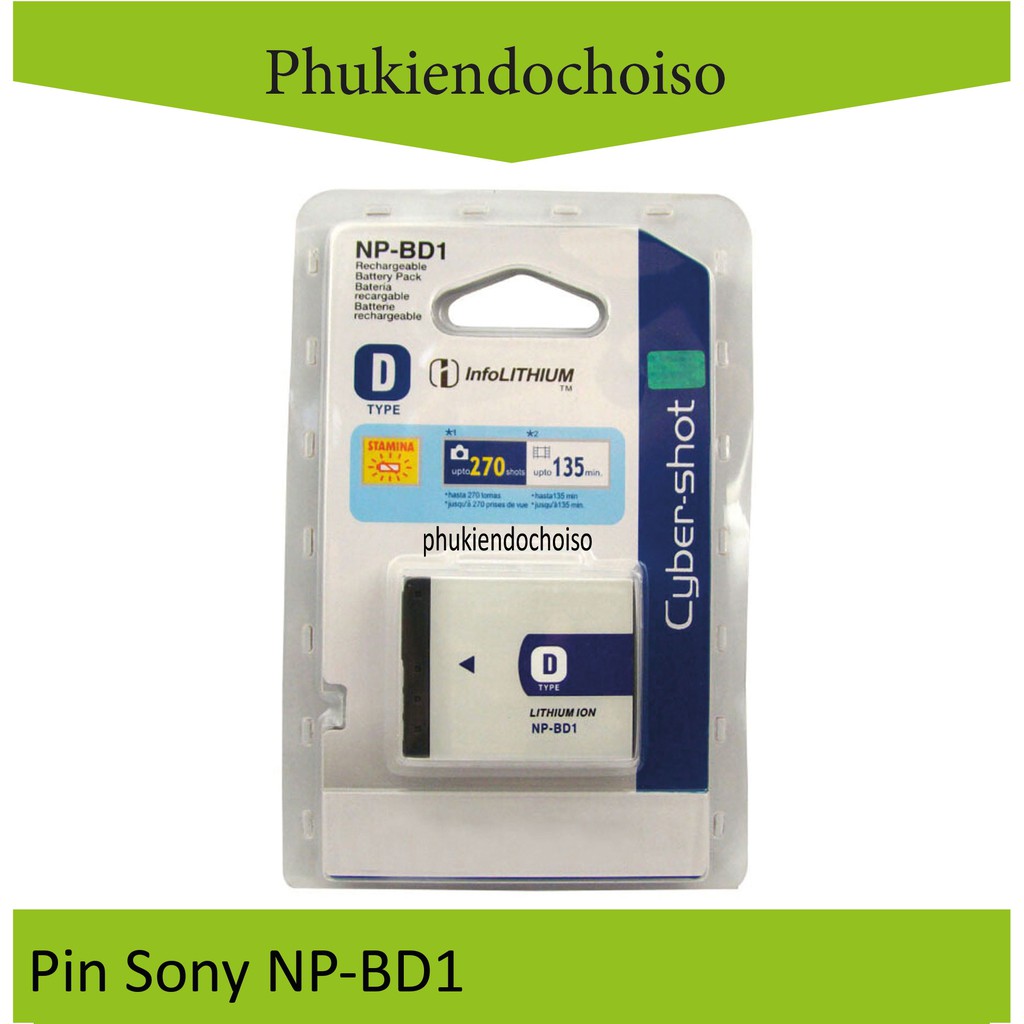 Pin thay thế cho pin máy ảnh Sony