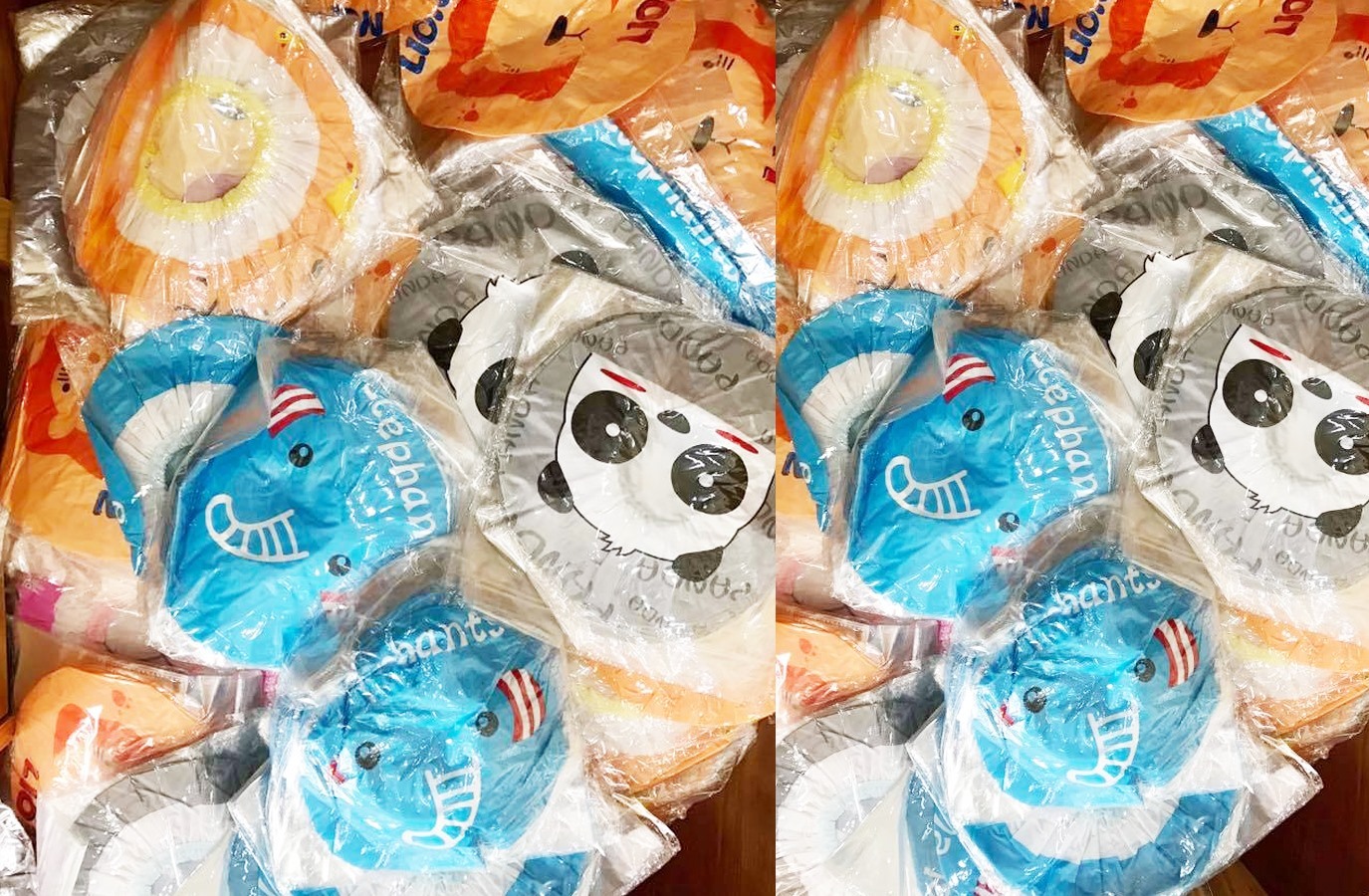 Mũ ủ tóc hình thú siêu xinh