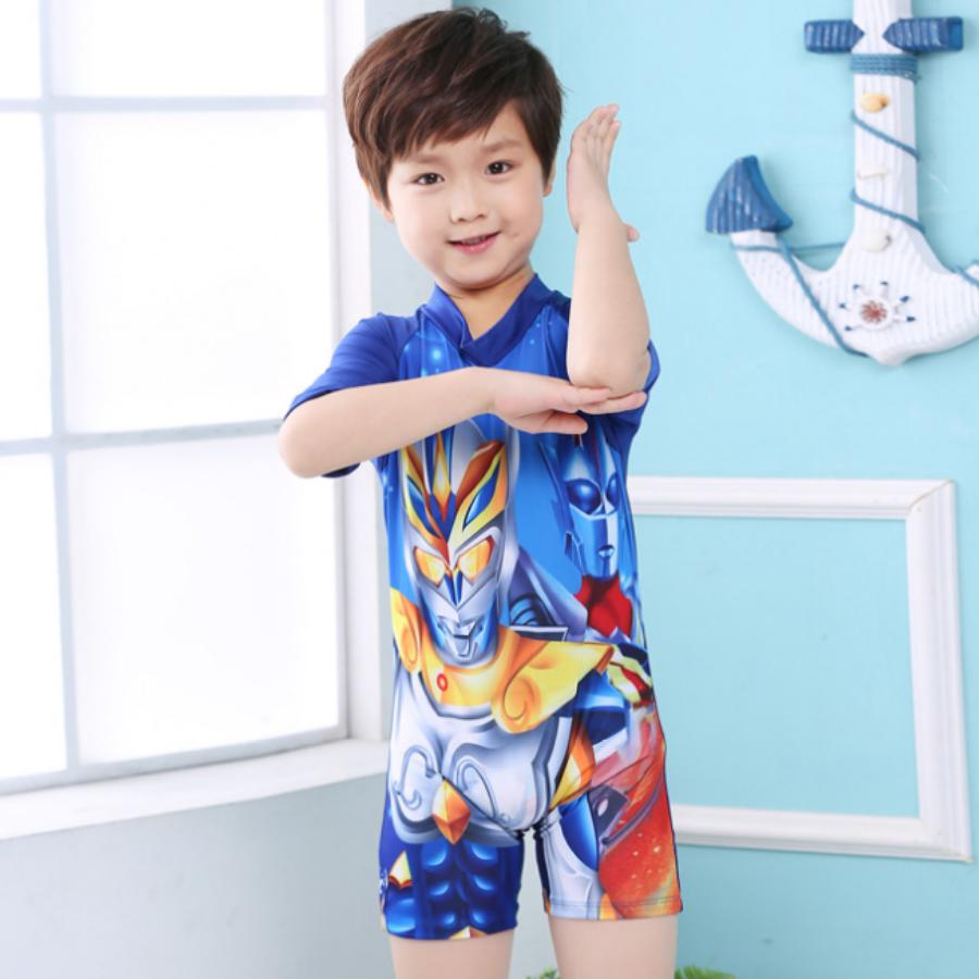 Đồ Bơi Trẻ Em Đồ Bơi Bé Trai Hoạt Hình Siêu Nhân BB008 Hoa Lan